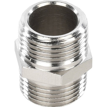 Ниппель Ду 10 (3/8") наружная резьба никель STOUT